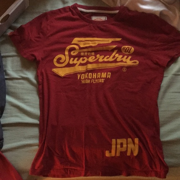 Dark red Super Dry Shirt Men’s size Small - Picture 1 of 7